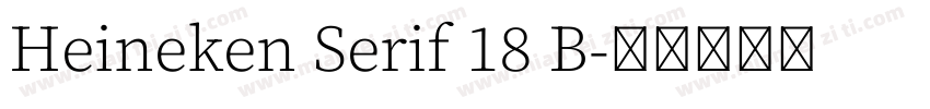 Heineken Serif 18 B字体转换